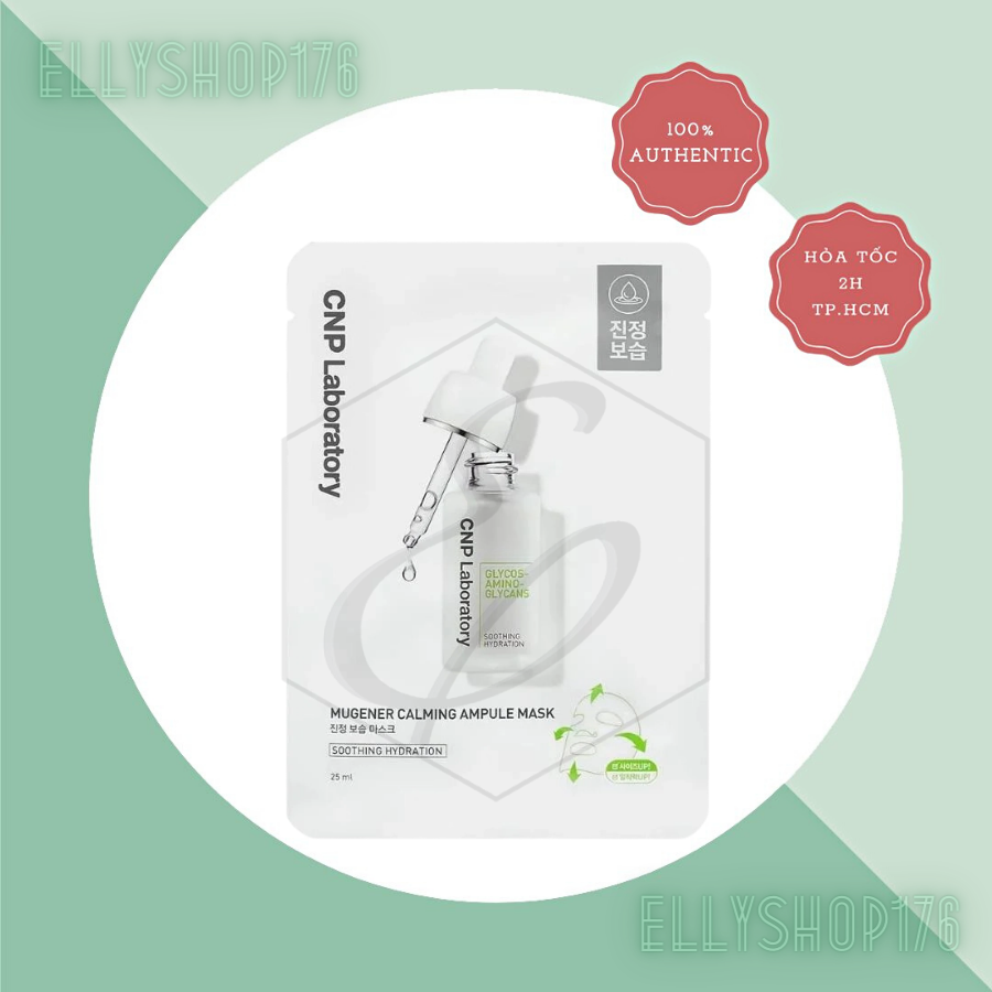 Mặt Nạ Giấy Dưỡng Ẩm CNP Laboratory Mugener Calming Ampule Mask (Trắng)